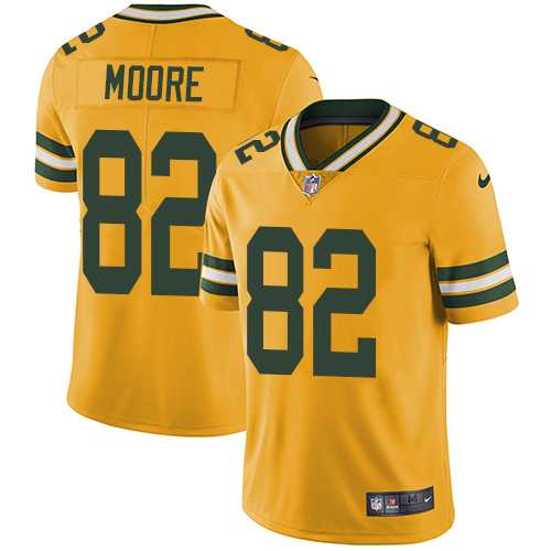 Nike Green Bay Packers #82 J'Mon Moore Yellow Men's Stitched NFL Limited Rush Jersey Nike Green Bay Packers #82 J'Mon Moore Yellow Men's Stitched NFL Limited Rush Jersey