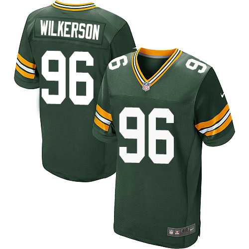 Nike Green Bay Packers #96 Muhammad Wilkerson Green Team Color Men's Stitched NFL Elite Jersey