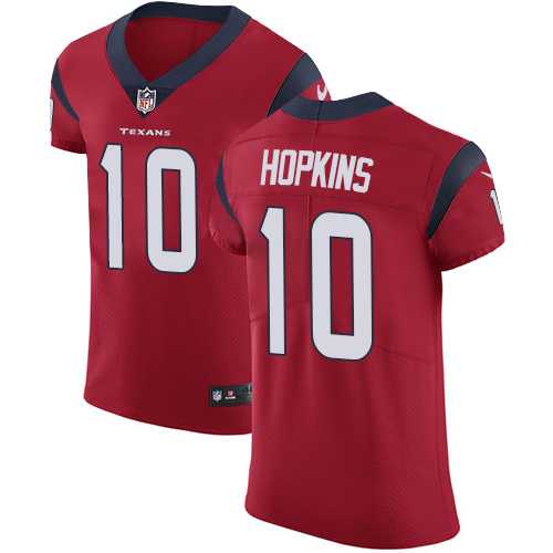 Nike Houston Texans #10 DeAndre Hopkins Red Alternate Men's Stitched NFL Vapor Untouchable Elite Jersey