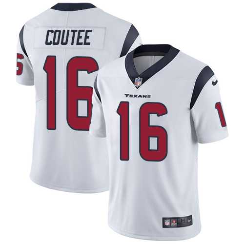 Nike Houston Texans #16 Keke Coutee White Men's Stitched NFL Vapor Untouchable Limited Jersey