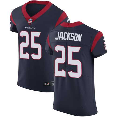 Nike Houston Texans #25 Kareem Jackson Navy Blue Team Color Men's Stitched NFL Vapor Untouchable Elite Jersey