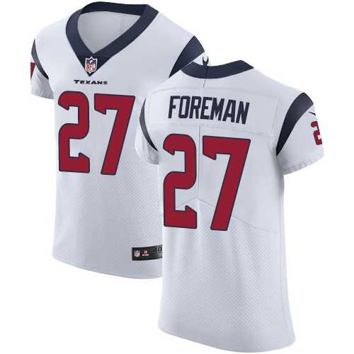 Nike Houston Texans #27 D'Onta Foreman White Men's Stitched NFL Vapor Untouchable Elite Jersey