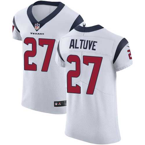 Nike Houston Texans #27 Jose Altuve White Men's Stitched NFL Vapor Untouchable Elite Jersey