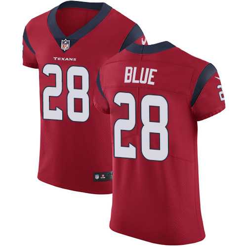 Nike Houston Texans #28 Alfred Blue Red Alternate Men's Stitched NFL Vapor Untouchable Elite Jersey