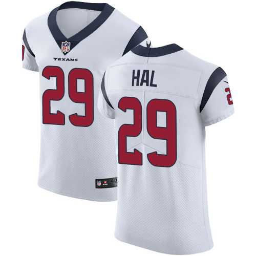Nike Houston Texans #29 Andre Hal White Men's Stitched NFL Vapor Untouchable Elite Jersey