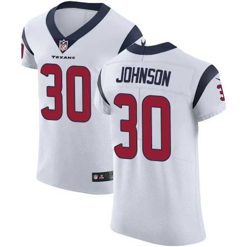 Nike Houston Texans #30 Kevin Johnson White Men's Stitched NFL Vapor Untouchable Elite Jersey