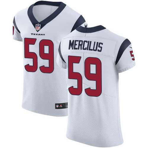 Nike Houston Texans #59 Whitney Mercilus White Men's Stitched NFL Vapor Untouchable Elite Jersey