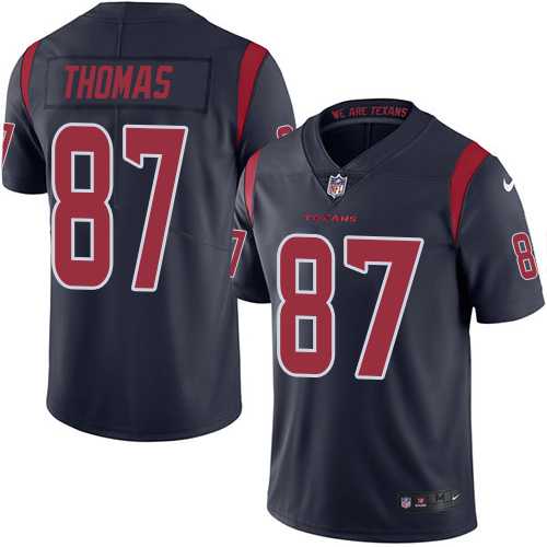 Nike Houston Texans #87 Demaryius Thomas Navy Blue Men's Stitched NFL Limited Rush Jersey