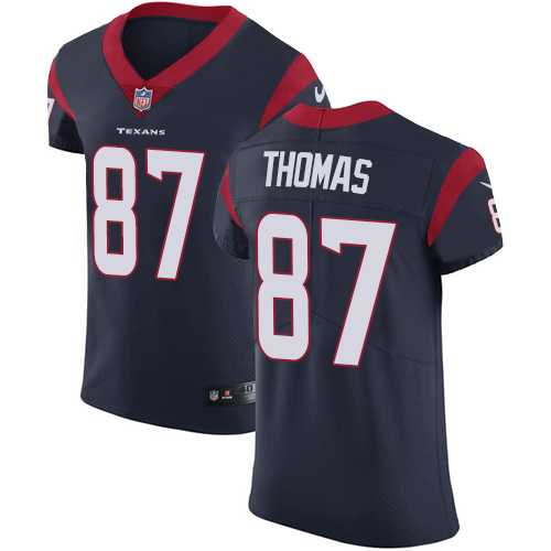 Nike Houston Texans #87 Demaryius Thomas Navy Blue Team Color Men's Stitched NFL Vapor Untouchable Elite Jersey