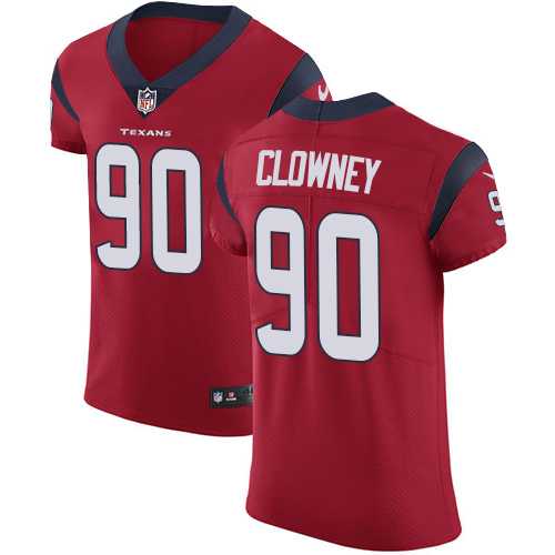 Nike Houston Texans #90 Jadeveon Clowney Red Alternate Men's Stitched NFL Vapor Untouchable Elite Jersey
