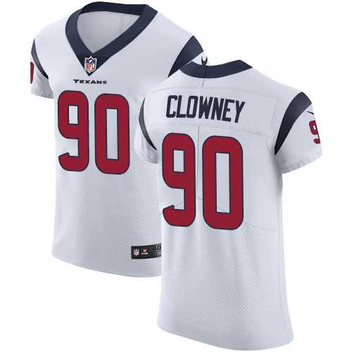 Nike Houston Texans #90 Jadeveon Clowney White Men's Stitched NFL Vapor Untouchable Elite Jersey