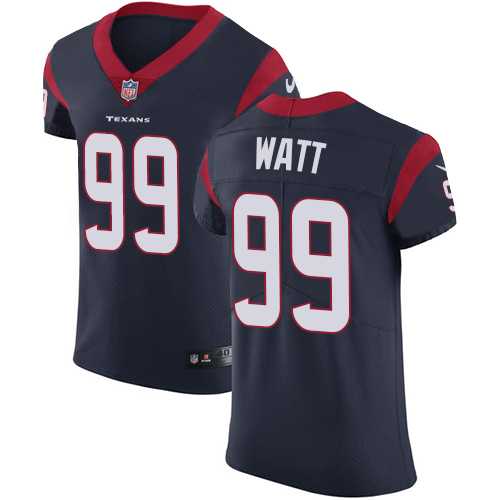 Nike Houston Texans #99 J.J. Watt Navy Blue Team Color Men's Stitched NFL Vapor Untouchable Elite Jersey