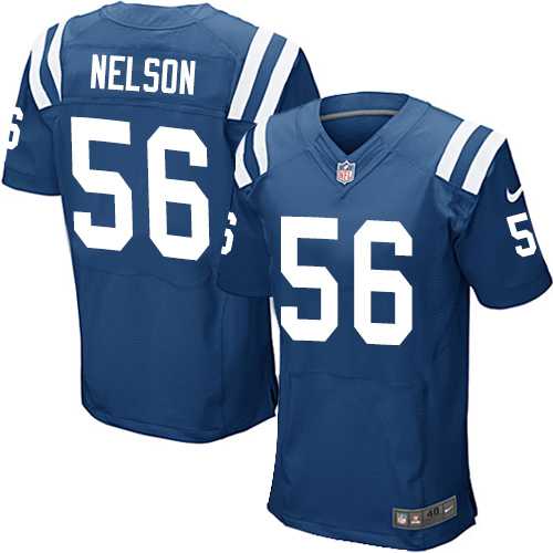 Nike Indianapolis Colts #56 Quenton Nelson Royal Blue Team Color Men's Stitched NFL Elite Jersey