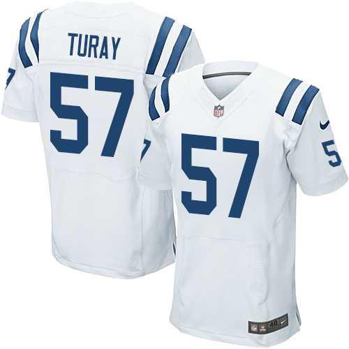 Nike Indianapolis Colts #57 Kemoko Turay White Men's Stitched NFL Elite Jersey