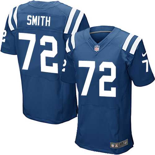 Nike Indianapolis Colts #72 Braden Smith Royal Blue Team Color Men's Stitched NFL Elite Jersey
