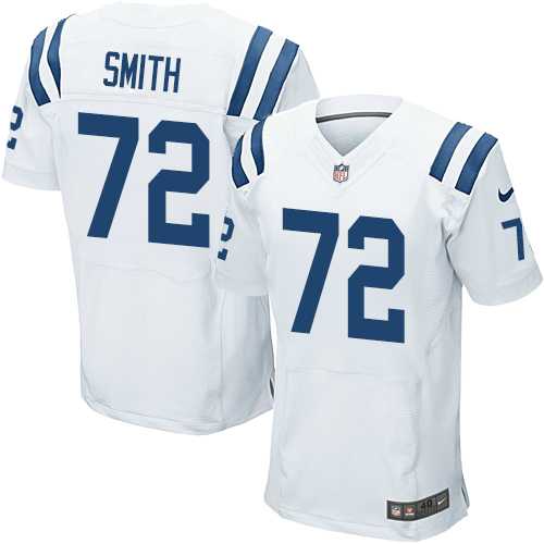 Nike Indianapolis Colts #72 Braden Smith White Men's Stitched NFL Elite Jersey