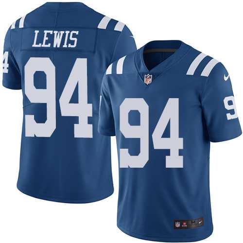 Nike Indianapolis Colts #94 Tyquan Lewis Royal Blue Men's Stitched NFL Limited Rush Jersey