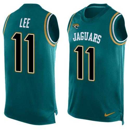 Nike Jacksonville Jaguars #11 Marqise Lee Teal Green Alternate Men's Stitched NFL Limited Tank Top Jersey