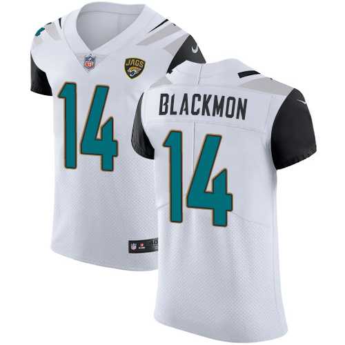 Nike Jacksonville Jaguars #14 Justin Blackmon White Men's Stitched NFL Vapor Untouchable Elite Jersey