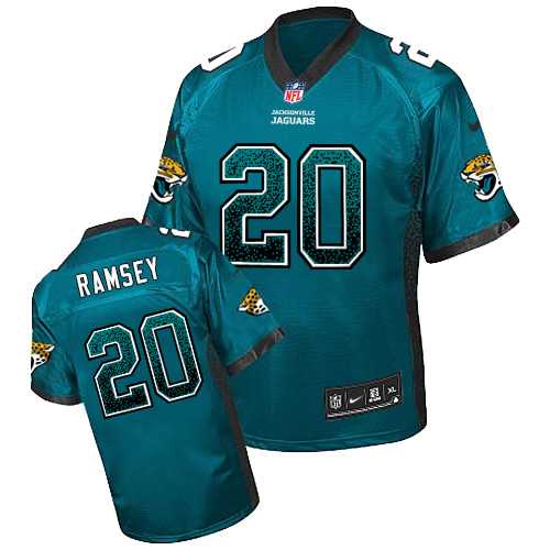 Nike Jacksonville Jaguars #20 Jalen Ramsey Teal Green Alternate Men's Stitched NFL Elite Drift Fashion Jersey