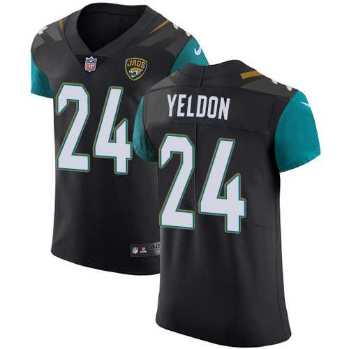 Nike Jacksonville Jaguars #24 T.J. Yeldon Black Alternate Men's Stitched NFL Vapor Untouchable Elite Jersey