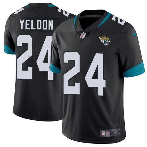 Nike Jacksonville Jaguars #24 T.J. Yeldon Black Alternate Men's Stitched NFL Vapor Untouchable Limited Jersey