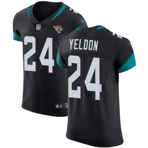 Nike Jacksonville Jaguars #24 T.J. Yeldon Black Team Color Men's Stitched NFL Vapor Untouchable Elite Jersey