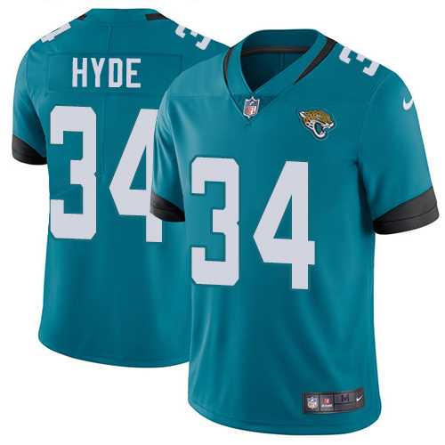 Nike Jacksonville Jaguars #34 Carlos Hyde Teal Green Alternate Men's Stitched NFL Vapor Untouchable Limited Jersey