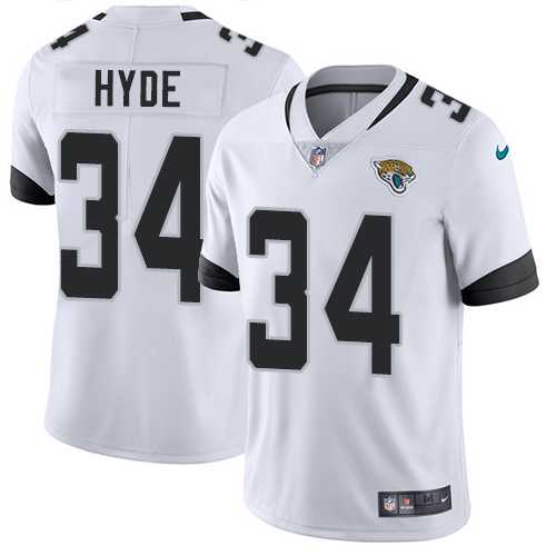 Nike Jacksonville Jaguars #34 Carlos Hyde White Men's Stitched NFL Vapor Untouchable Limited Jersey