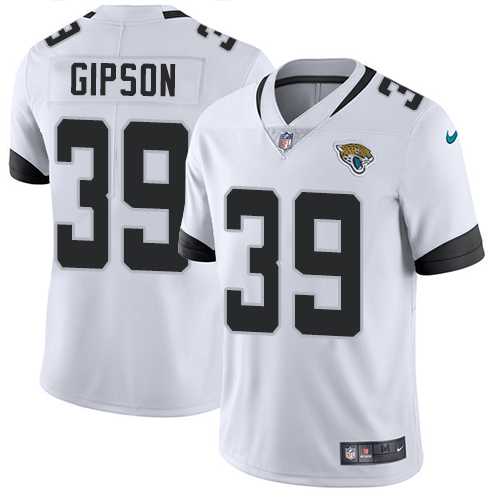 Nike Jacksonville Jaguars #39 Tashaun Gipson White Men's Stitched NFL Vapor Untouchable Limited Jersey