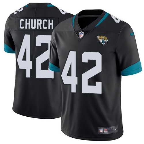 Nike Jacksonville Jaguars #42 Barry Church Black Alternate Men's Stitched NFL Vapor Untouchable Limited Jersey