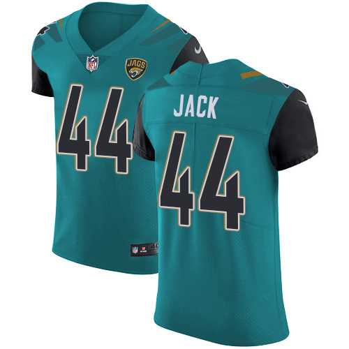 Nike Jacksonville Jaguars #44 Myles Jack Teal Green Team Color Men's Stitched NFL Vapor Untouchable Elite Jersey