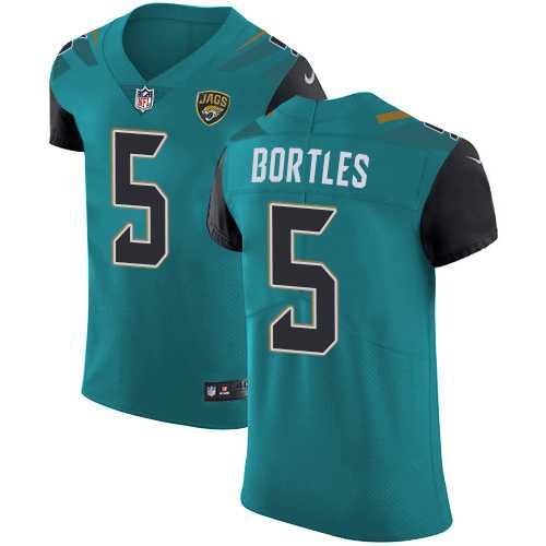 Nike Jacksonville Jaguars #5 Blake Bortles Teal Green Team Color Men's Stitched NFL Vapor Untouchable Elite Jersey