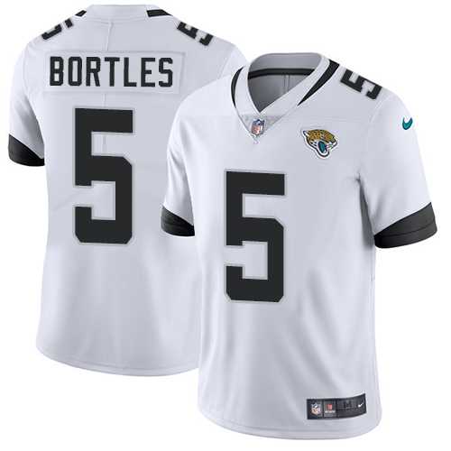 Nike Jacksonville Jaguars #5 Blake Bortles White Men's Stitched NFL Vapor Untouchable Limited Jersey
