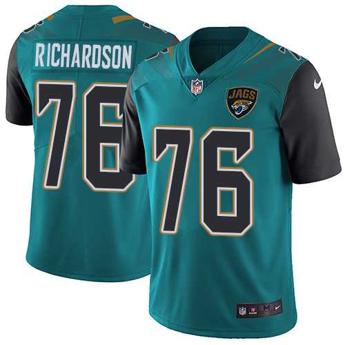 Nike Jacksonville Jaguars #76 Will Richardson Teal Green Alternate Men's Stitched NFL Vapor Untouchable Limited Jersey