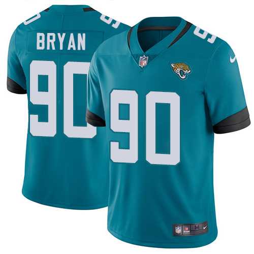 Nike Jacksonville Jaguars #90 Taven Bryan Teal Green Team Color Men's Stitched NFL Vapor Untouchable Limited Jersey