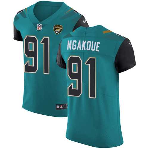 Nike Jacksonville Jaguars #91 Yannick Ngakoue Teal Green Team Color Men's Stitched NFL Vapor Untouchable Elite Jersey