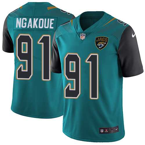 Nike Jacksonville Jaguars #91 Yannick Ngakoue Teal Green Team Color Men's Stitched NFL Vapor Untouchable Limited Jersey