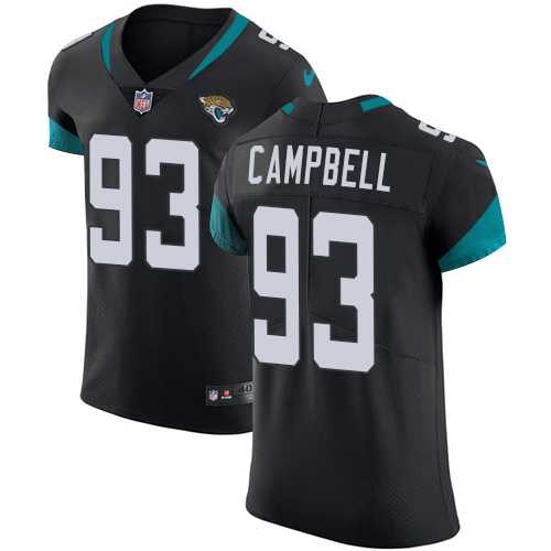 Nike Jacksonville Jaguars #93 Calais Campbell Black Team Color Men's Stitched NFL Vapor Untouchable Elite Jersey