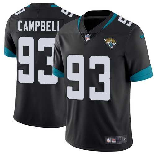 Nike Jacksonville Jaguars #93 Calais Campbell Black Team Color Men's Stitched NFL Vapor Untouchable Limited Jersey