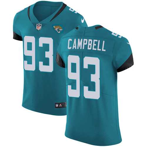 Nike Jacksonville Jaguars #93 Calais Campbell Teal Green Alternate Men's Stitched NFL Vapor Untouchable Elite Jersey