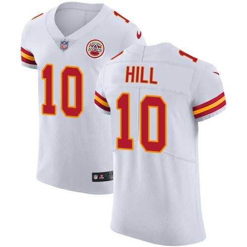 Nike Kansas City Chiefs #10 Tyreek Hill White Men's Stitched NFL Vapor Untouchable Elite Jersey