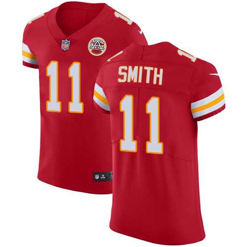 Nike Kansas City Chiefs #11 Alex Smith Red Team Color Men's Stitched NFL Vapor Untouchable Elite Jersey