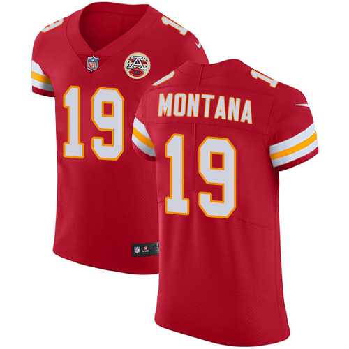 Nike Kansas City Chiefs #19 Joe Montana Red Team Color Men's Stitched NFL Vapor Untouchable Elite Jersey