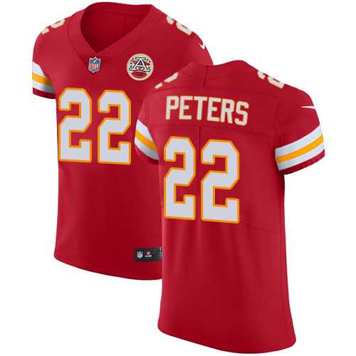 Nike Kansas City Chiefs #22 Marcus Peters Red Team Color Men's Stitched NFL Vapor Untouchable Elite Jersey