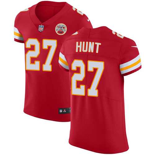 Nike Kansas City Chiefs #27 Kareem Hunt Red Team Color Men's Stitched NFL Vapor Untouchable Elite Jersey