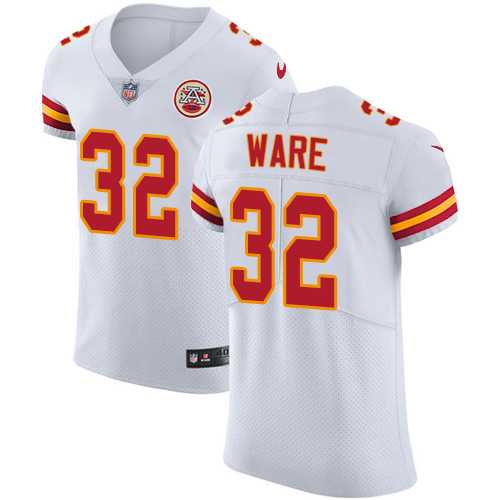 Nike Kansas City Chiefs #32 Spencer Ware White Men's Stitched NFL Vapor Untouchable Elite Jersey