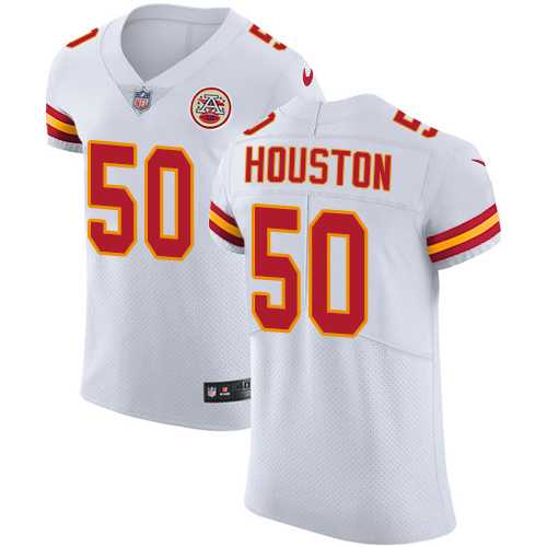 Nike Kansas City Chiefs #50 Justin Houston White Men's Stitched NFL Vapor Untouchable Elite Jersey