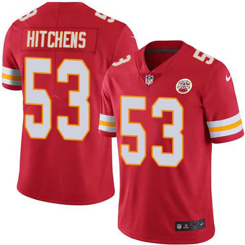 Nike Kansas City Chiefs #53 Anthony Hitchens Red Team Color Men's Stitched NFL Vapor Untouchable Limited Jersey Nike Kansas City Chiefs #53 Anthony Hitchens Red Team Color Men's Stitched NFL Vapor Untouchable Limited Jersey