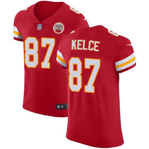 Nike Kansas City Chiefs #87 Travis Kelce Red Team Color Men's Stitched NFL Vapor Untouchable Elite Jersey